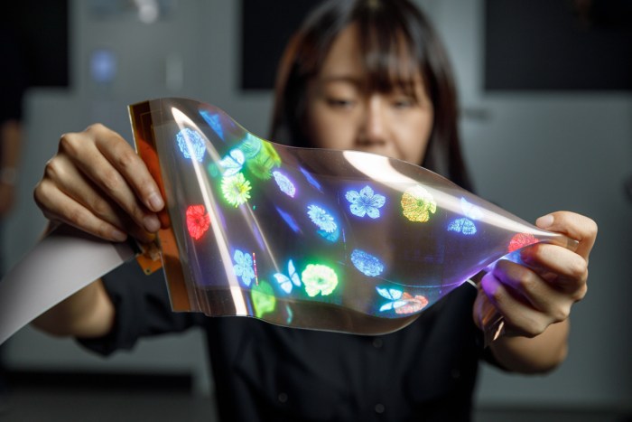 Gadget Masa Depan Layar Fleksibel dan Transparan