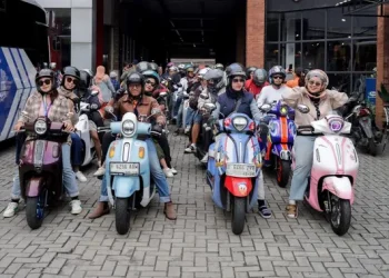 Ratusan Pengguna Yamaha Classy Nikmati Sunset Menarik di Bogor