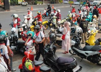 Pengendara Wanita Bandung Memiliki Cara Unik Merayakan Hari Kemerdekaan