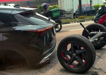 Kejadian Lagi, Roda Belakang Chery Omoda 5 Lepas
